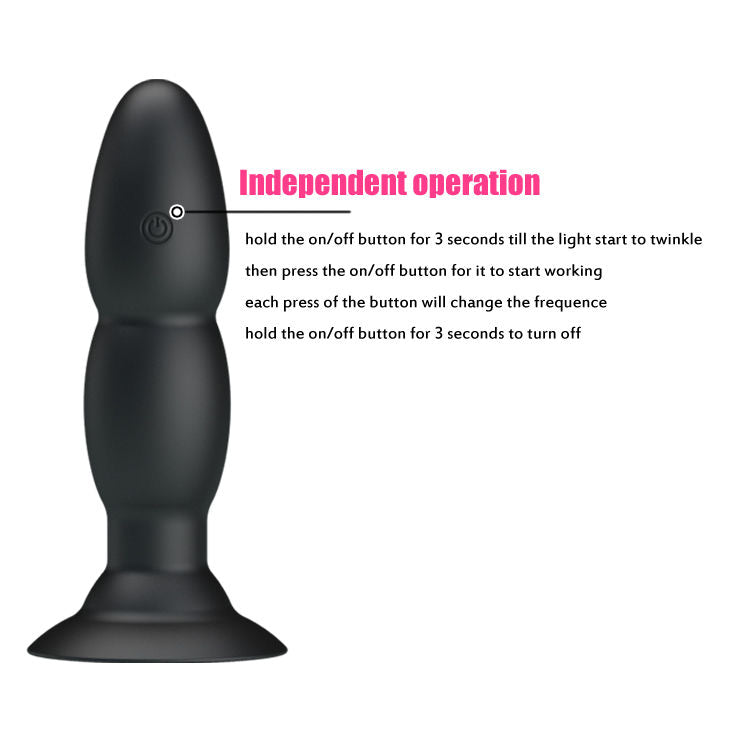Remote Control Pretty Love - Plug Vibrator und Rotation durch Fernb...