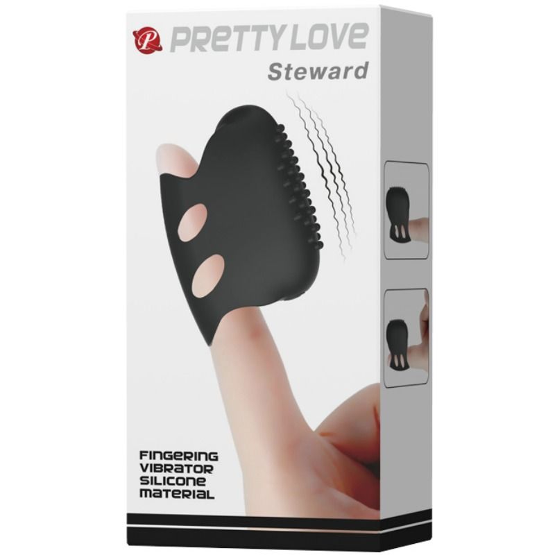 Fun Toys Pretty Love - Flirtation Steward Schwarzer Vibrations-Fing...