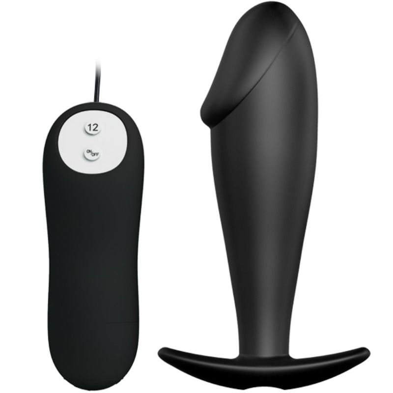 Remote Control Pretty Love - Silikon Anal Plug Penis Form und 12 Vi...
