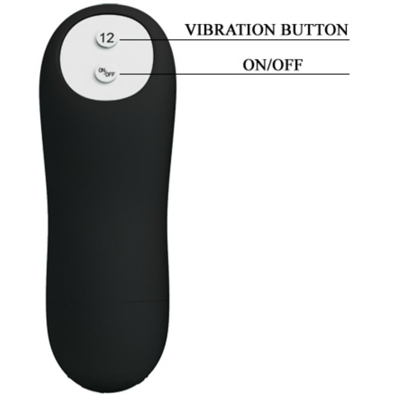 Remote Control Pretty Love - Silikon Anal Plug Penis Form und 12 Vi...
