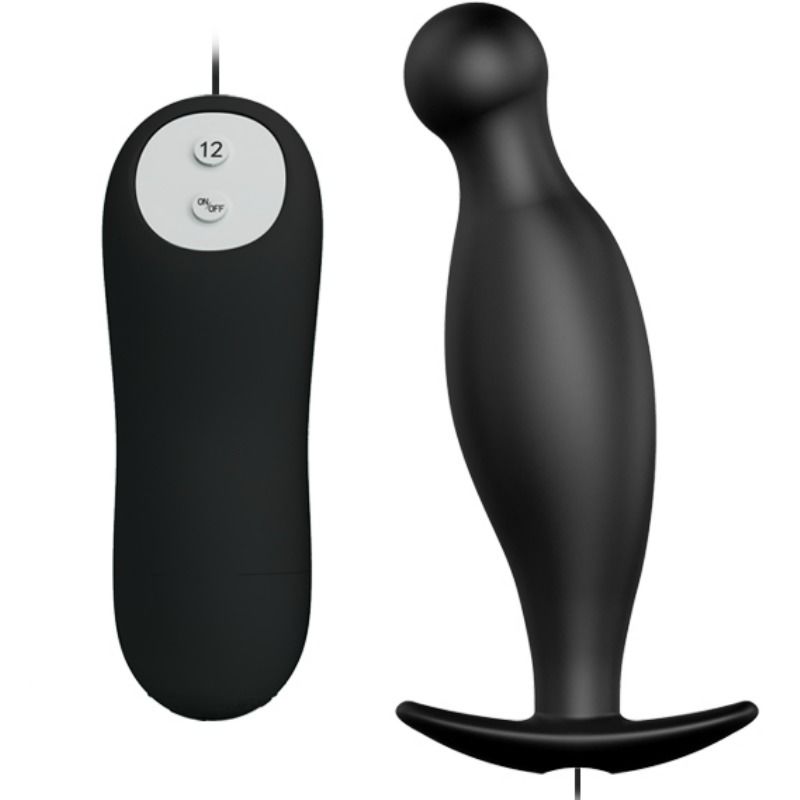 Remote Control Pretty Love - Silikon Analplug 12 Vibrationsmodi Sch...