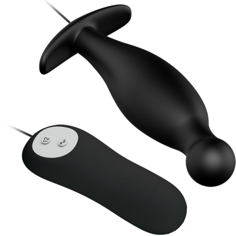 Remote Control Pretty Love - Silikon Analplug 12 Vibrationsmodi Sch...
