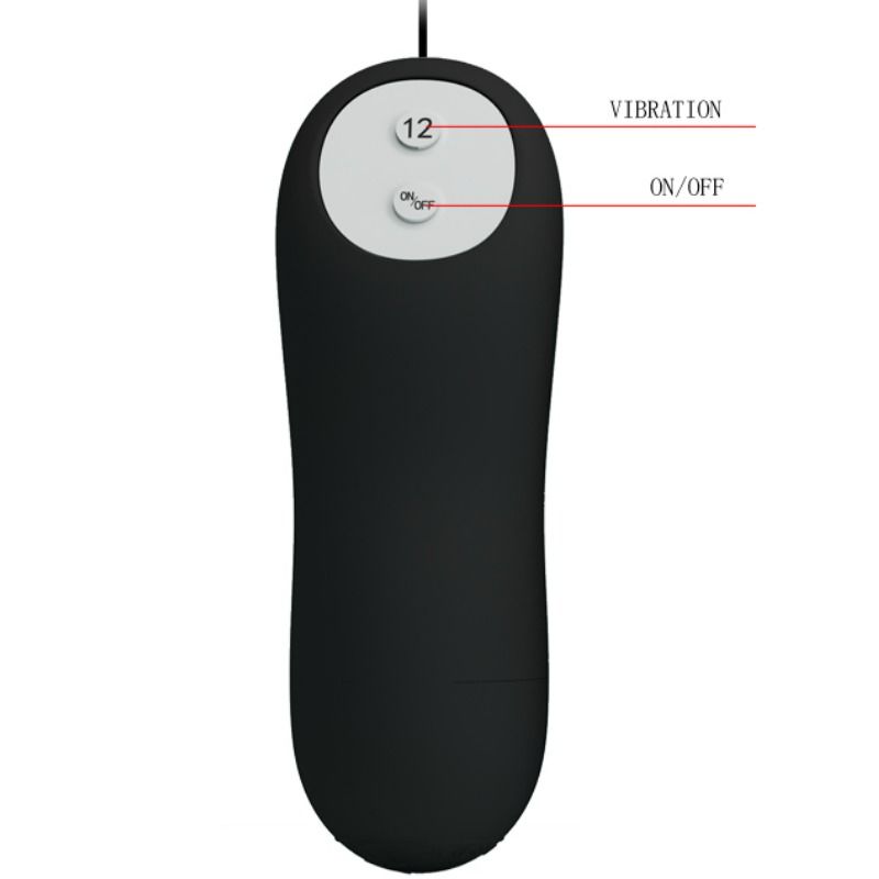 Remote Control Pretty Love - Silikon Analplug 12 Vibrationsmodi Sch...