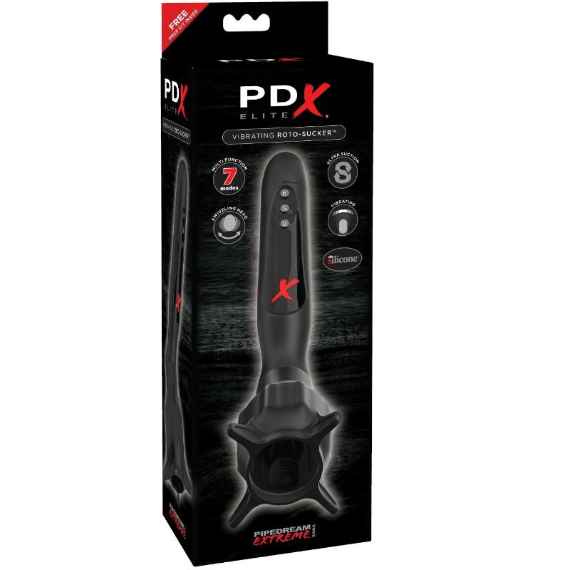 Pdx Elite Vibrierende Stimulatoren mit Roto-Sauger-Saugung