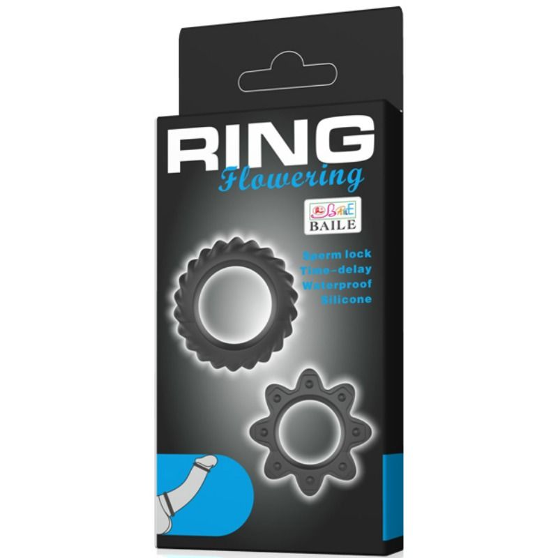 Baile for Him Kit 2 Ring Blühende Silikonringe