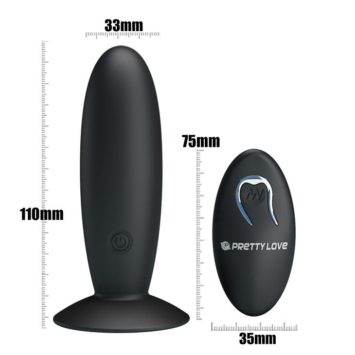 Pretty Love – Wiederaufladbarer Analplug mit Vibration und Kontrolle