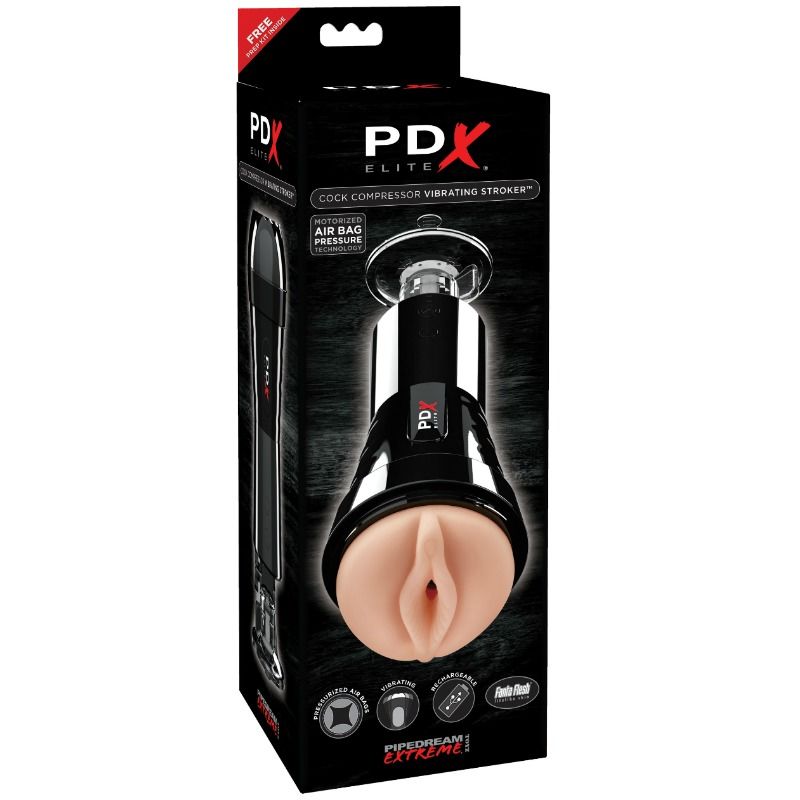 Pdx Masturbator mit Vibrations- und Kompressoreffekt