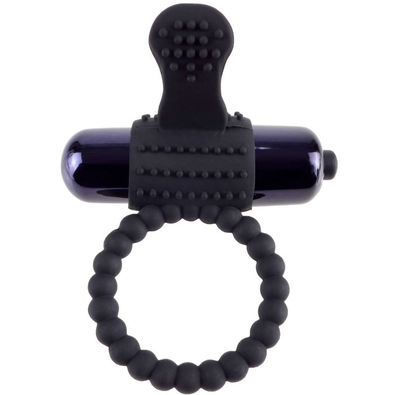 Fantasy C-ringz Schwarzer Vibrationsring aus Silikon