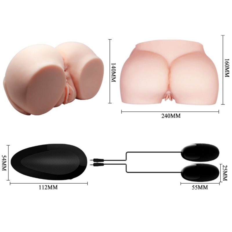 Crazy Bull Realistische Vagina und Anus mit Vibration