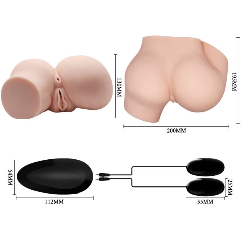 Crazy Bull Hintern mit Realistischer Vagina und Anus und Vibration