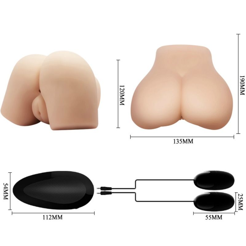 Crazy Bull Realistische Vagina und Anus mit Vibrationsposition 4