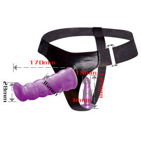 Baile Weibliches Anal und Vaginalgeschirr Flieder G-Punkt 17 cm