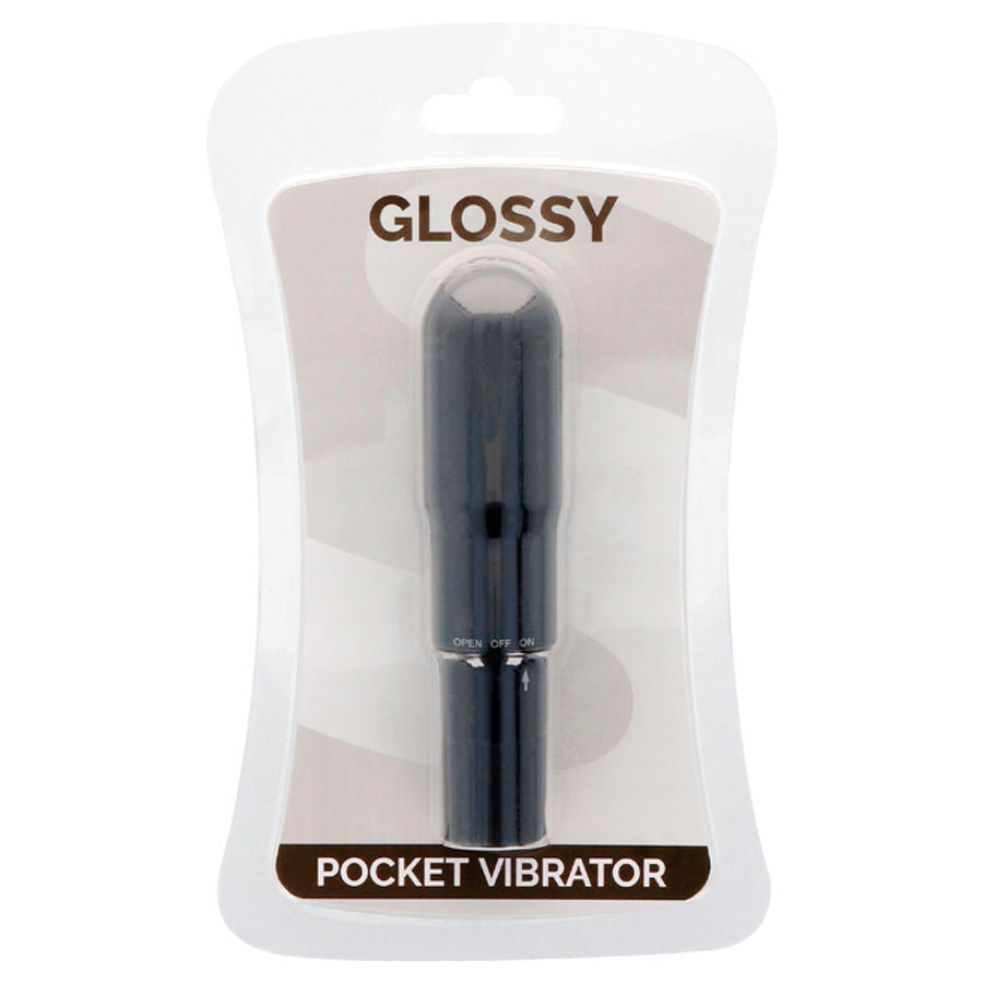 Glossy Taschenvibrator Schwarz