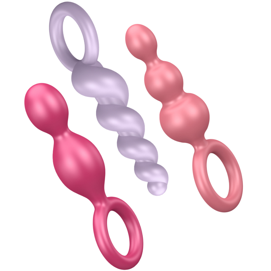 Satisfyer Plugs Analplugs Set 3 ST Tricolor