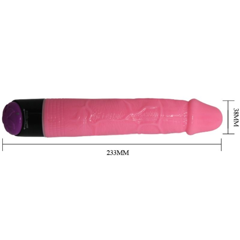 Baile Bunter Sex Realistischer Vibrator Rosa 23 CM