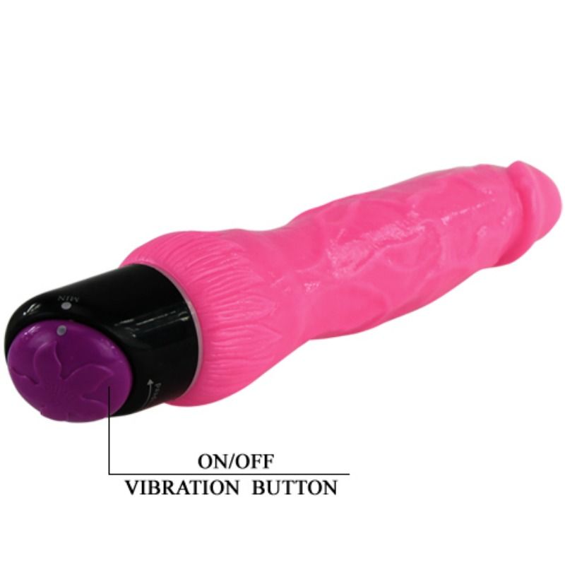 Baile Bunter Sex Realistischer Vibrator Rosa 24 CM