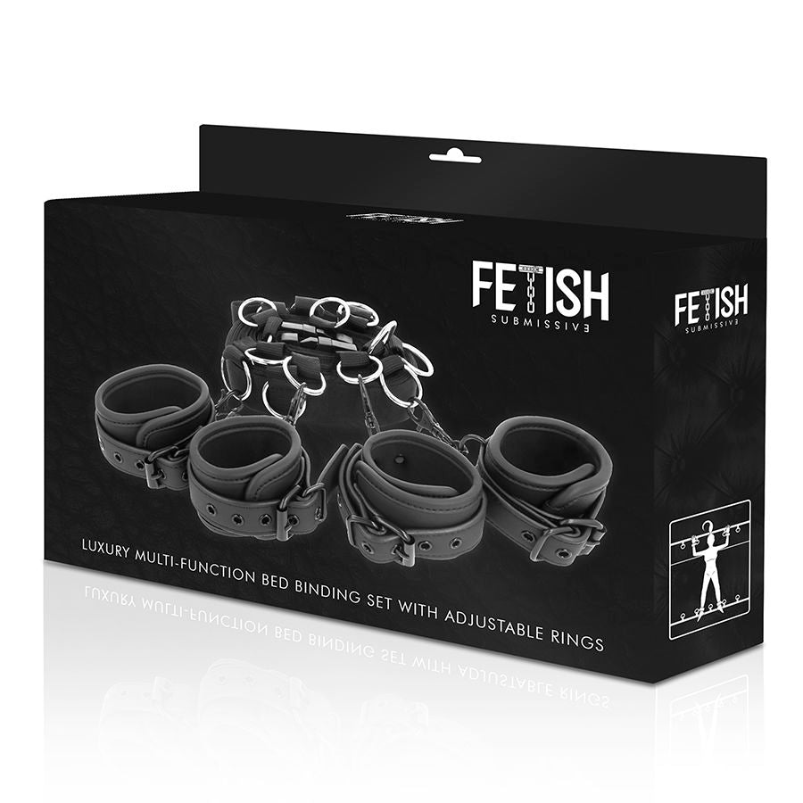 Fetish Submissive Luxus-bettband-set Mit Neopren-Futter