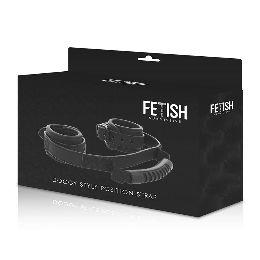 Fetish Submissive Handschellen Mit Neopren-Futter Und Griff