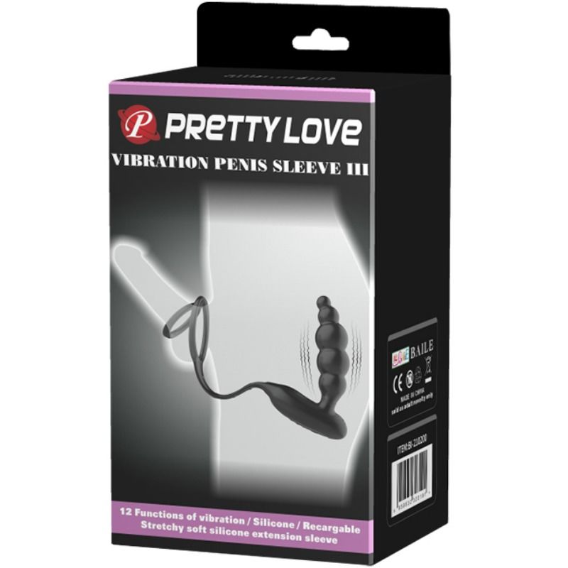 For Him Pretty Love - Penisringe Mit Vibrator-plug