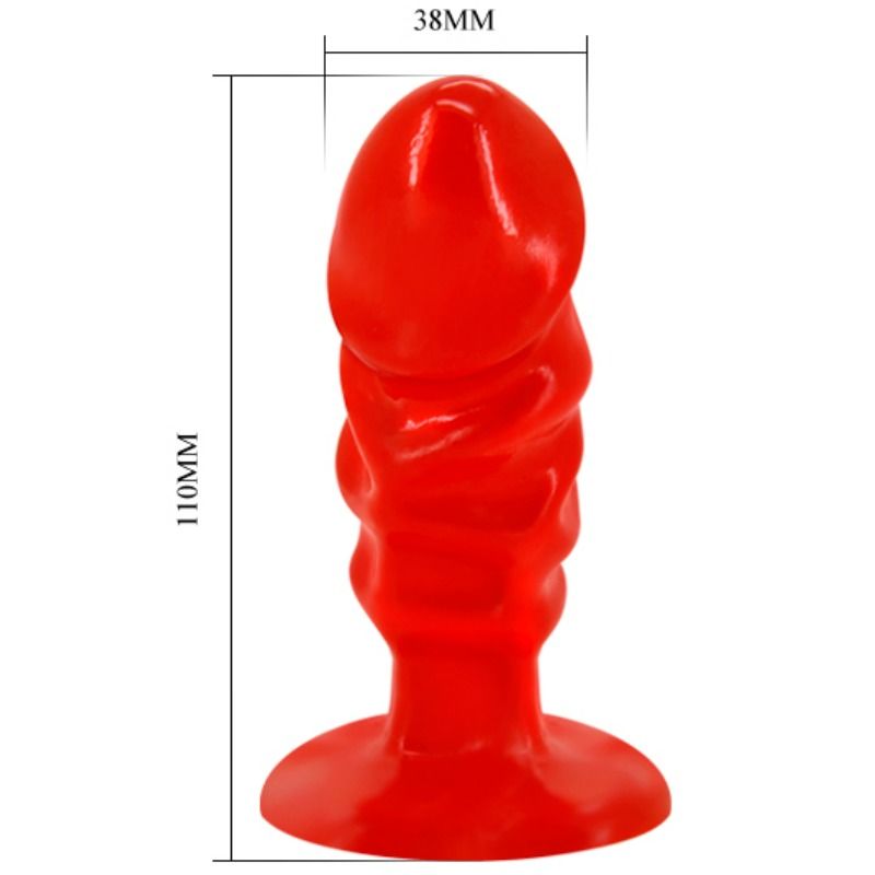 Baile Anal Unisex Analplug Mit Rotem Saugnapf
