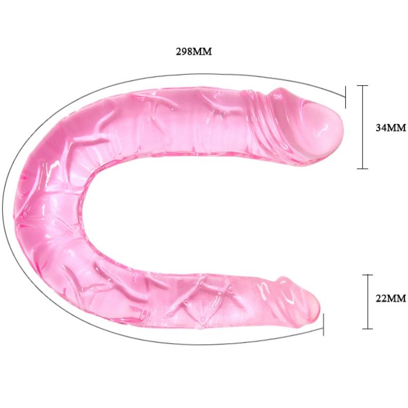 Baile Doppel Dong Doppel Rosa Dildo