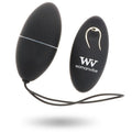 Womanvibe Alsan Egg Fernbedienung Schwarz Silikon Schwarz