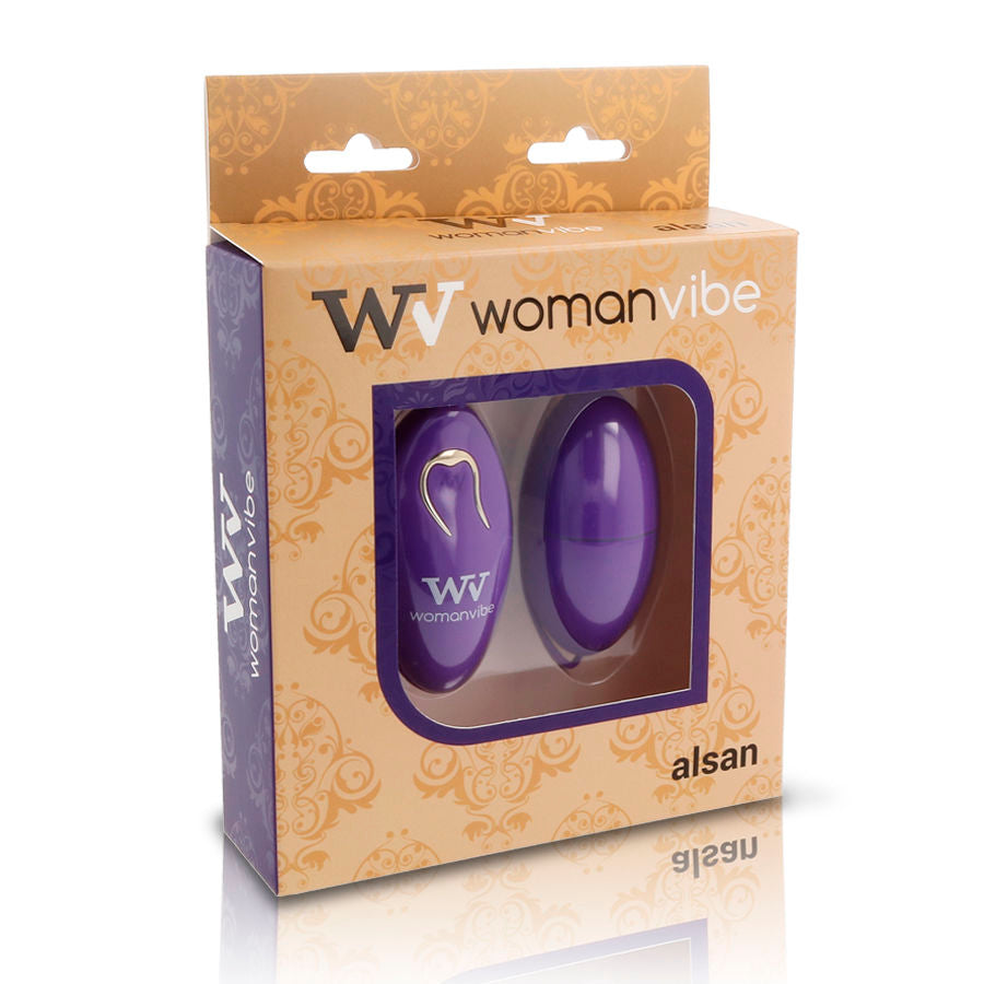Womanvibe Alsan Egg Remote Control Silikon Lila