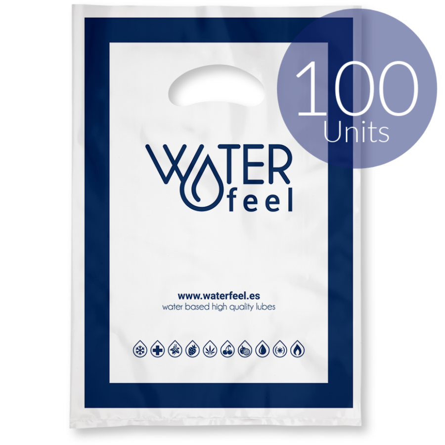 Waterfeel 100 Kleine Plastikbeutel 25 x 35 cm