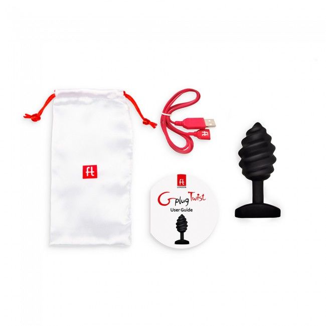 G-Vibe Plug Twist Mit Vibration Schwarz