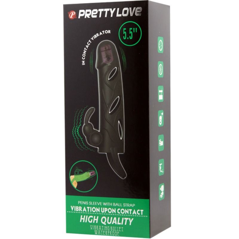 For Him Pretty Love - Silikonhülle Mit Vibration 14 CM 2.0