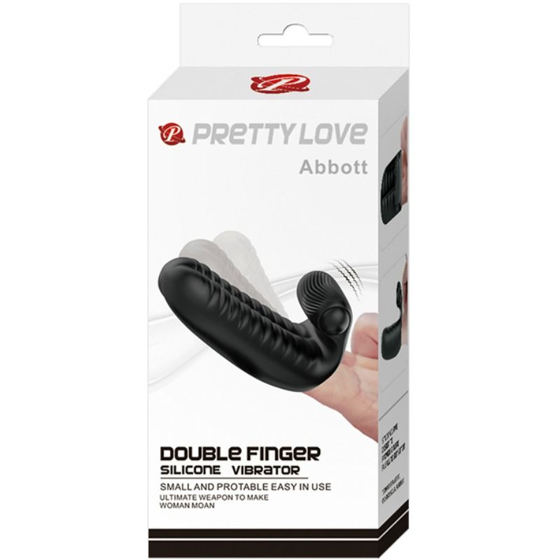 Fun Toys Pretty Love - Abbott Schwarzer Stimulator-fingerhut