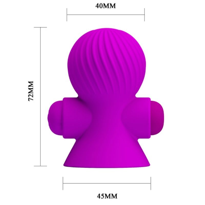 Fun Toys Pretty Love - Nippelstimulatoren 12M Lila Vibration
