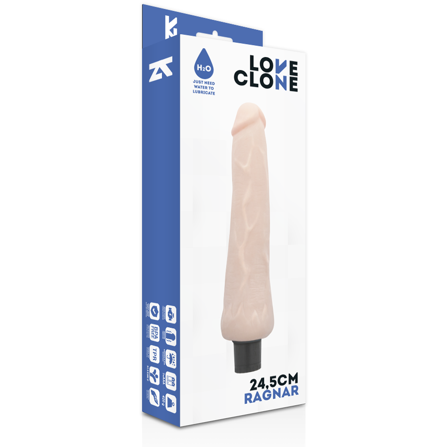 Loveclone Ragnar Selbstschmierender Vibrator 24.5 CM -o- 3.5 CM