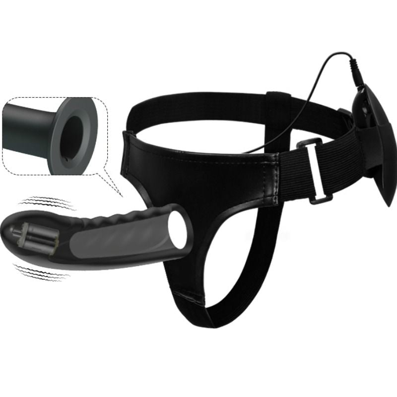 Harness Marvin Strap-on mit Vibration und Hohldildo