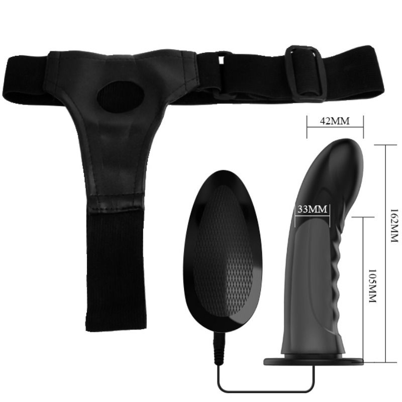 Harness Marvin Strap-on mit Vibration und Hohldildo