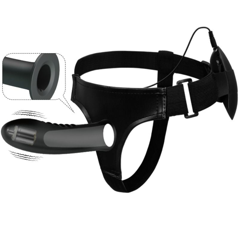 Harness Myron Strap-on mit Vibration und Hohldildo