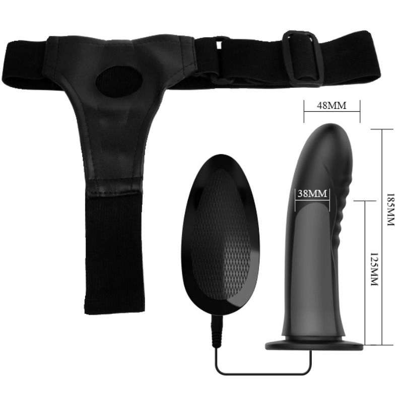 Harness Myron Strap-on mit Vibration und Hohldildo