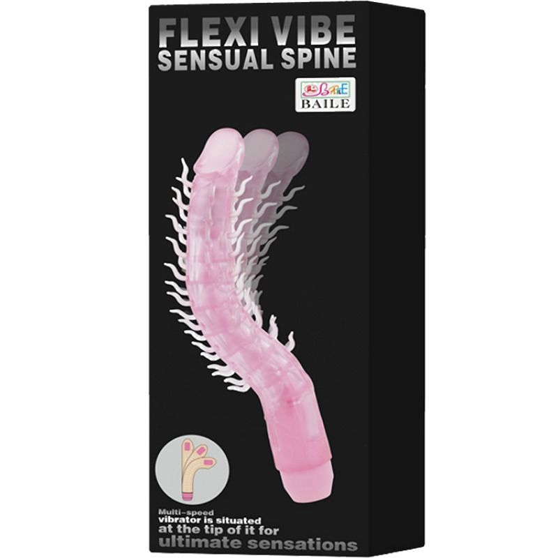 Baile Flexi Vibe Sensual Spine Biegbarer Vibrierdildo lila 23.5 CM