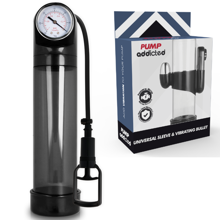 Pump Addicted Rx9 Schwarzer Vibrator