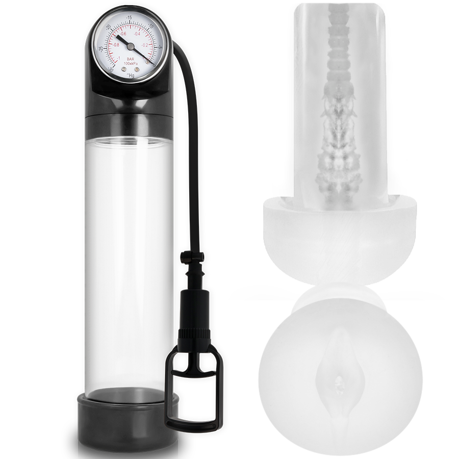 Pump Addicted Rx9 Transparent Mit Masturbator