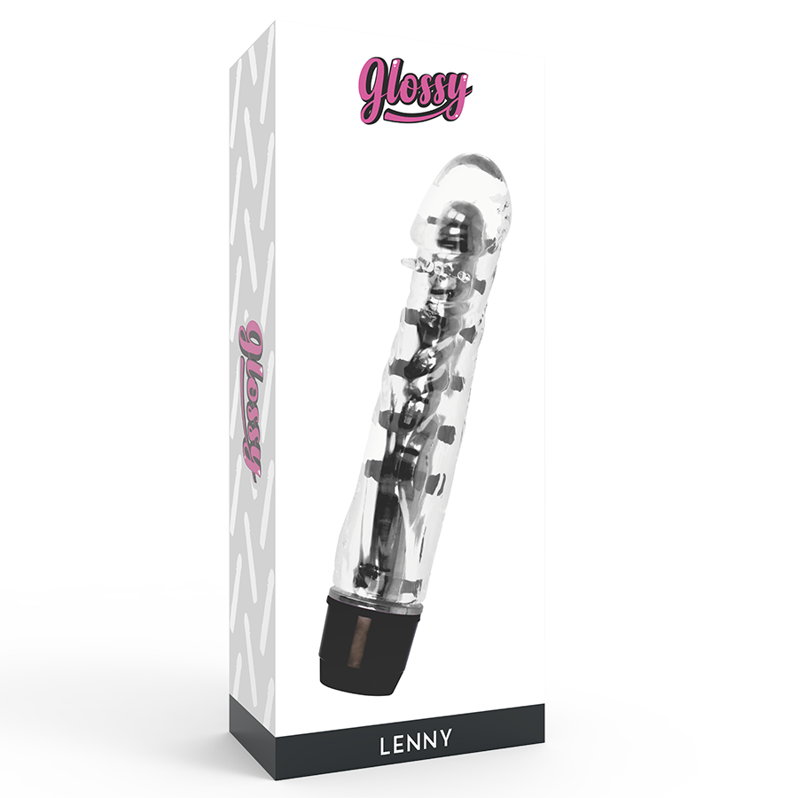 Glossy Lenny Vibrator Schwarz