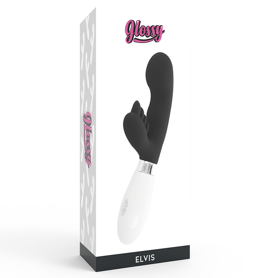 Glossy Elvis Kaninchen Schwarz