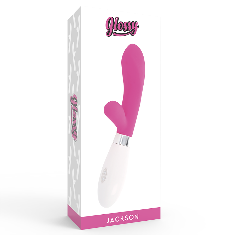 Glossy Jackson-kaninchen-rosa