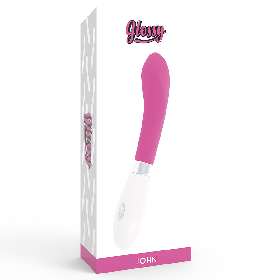 Glossy John Vibrator Rosa