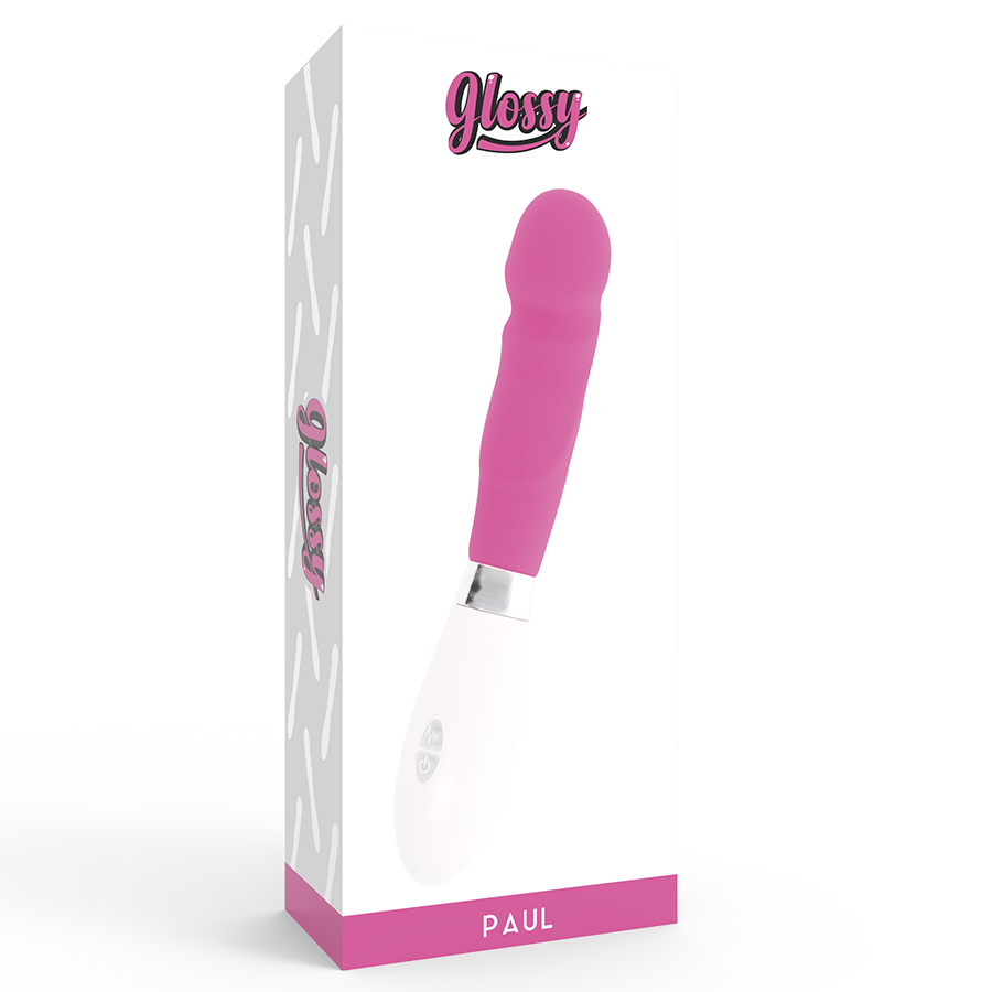 Glossy Paul Vibrator Rosa