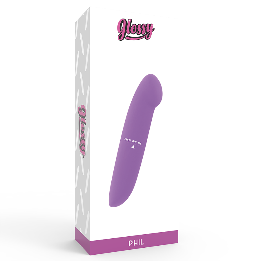 Glossy Phil Vibrator Lila