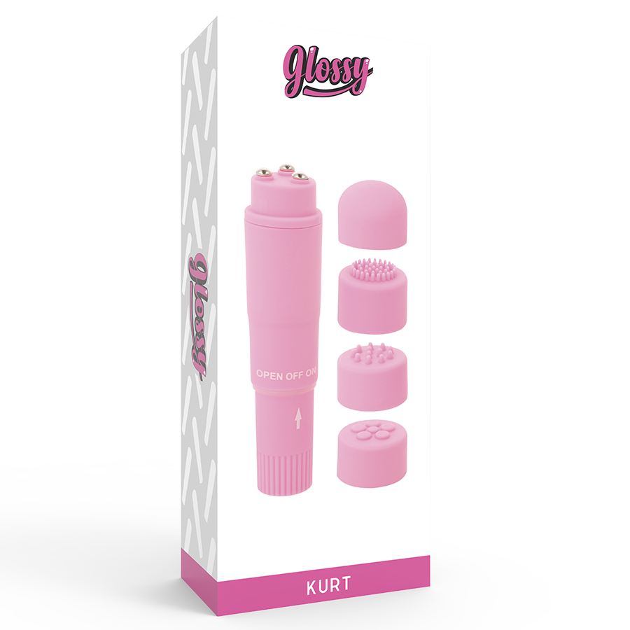 Glossy Kurt Taschenmassager Rosa