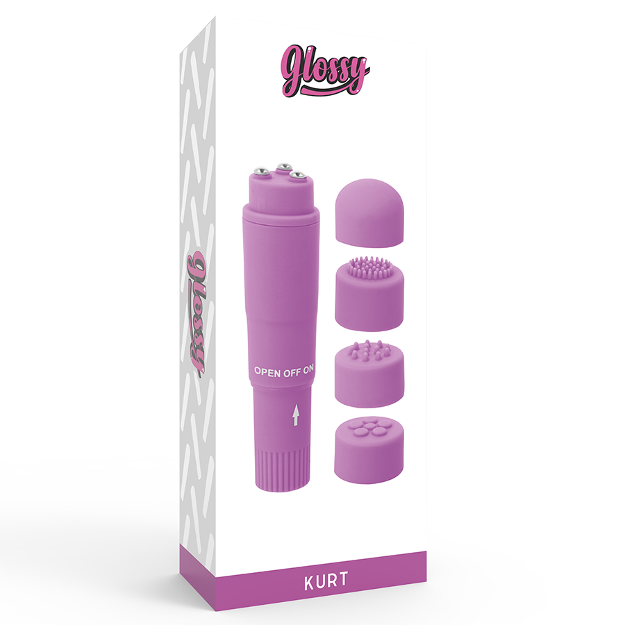 Glossy Kurt Pocket Massager Lila