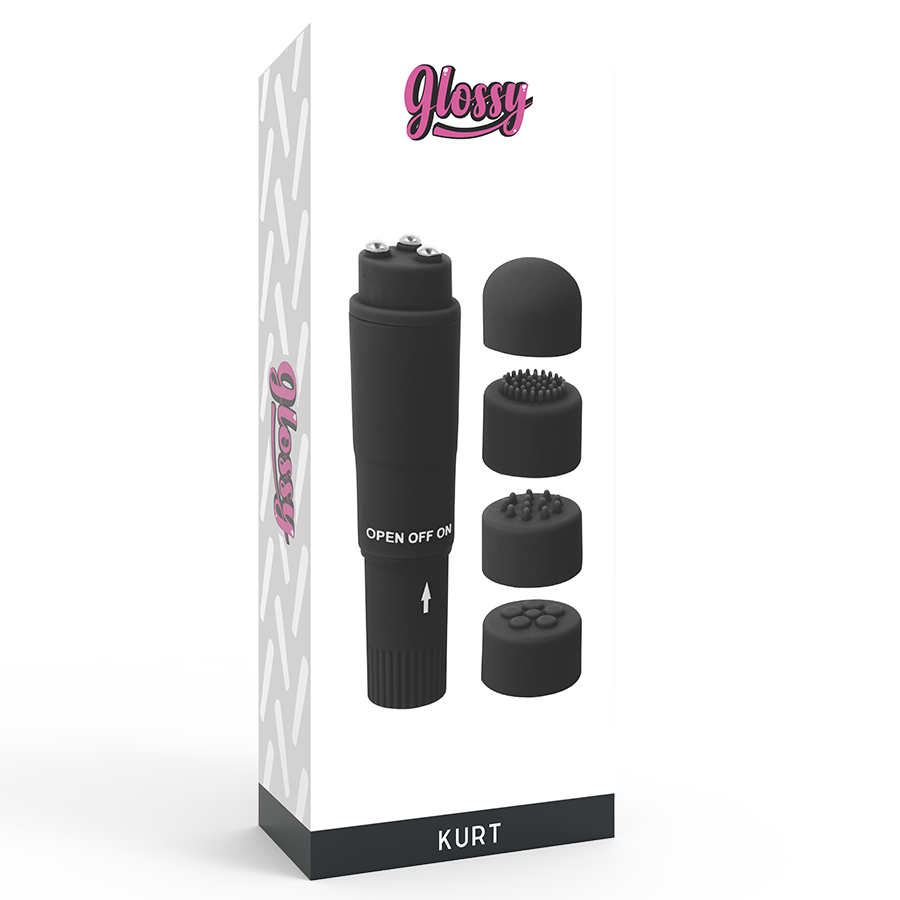 Glossy Kurt Taschenmassager Schwarz