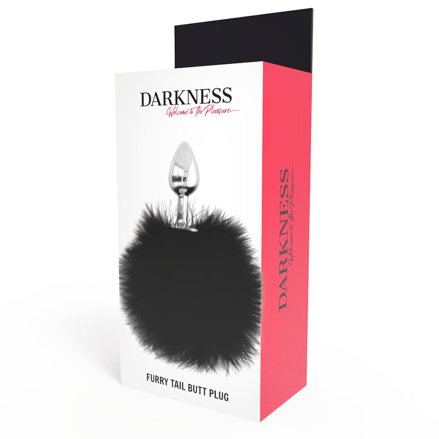 Darkness – Extra Anal Buttplug mit Schwanz Schwarz 7 Cm